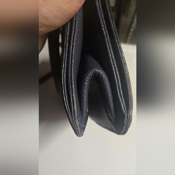 Vintage Kate Spade Navy Satchel with Gold Accents - Picture 8 of 11